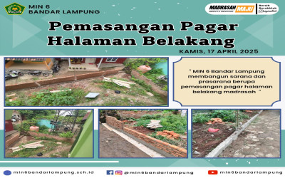 PEMASANGAN PAGAR HALAMAN BELAKANG MIN 6 BANDAR LAMPUNG