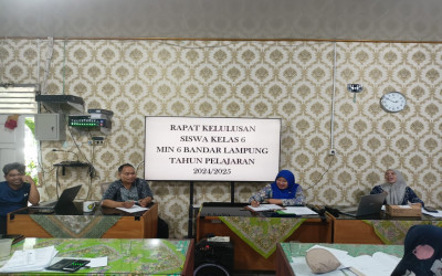RAPAT KELULUSAN TP 2024/2025 SEKALIGUS PEMBINAAN MIN 6 BANDAR LAMPUNG
